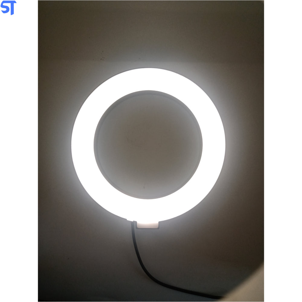 Ring Light 10" 3 Cores com Ajuste de Itensidade e Suporte
