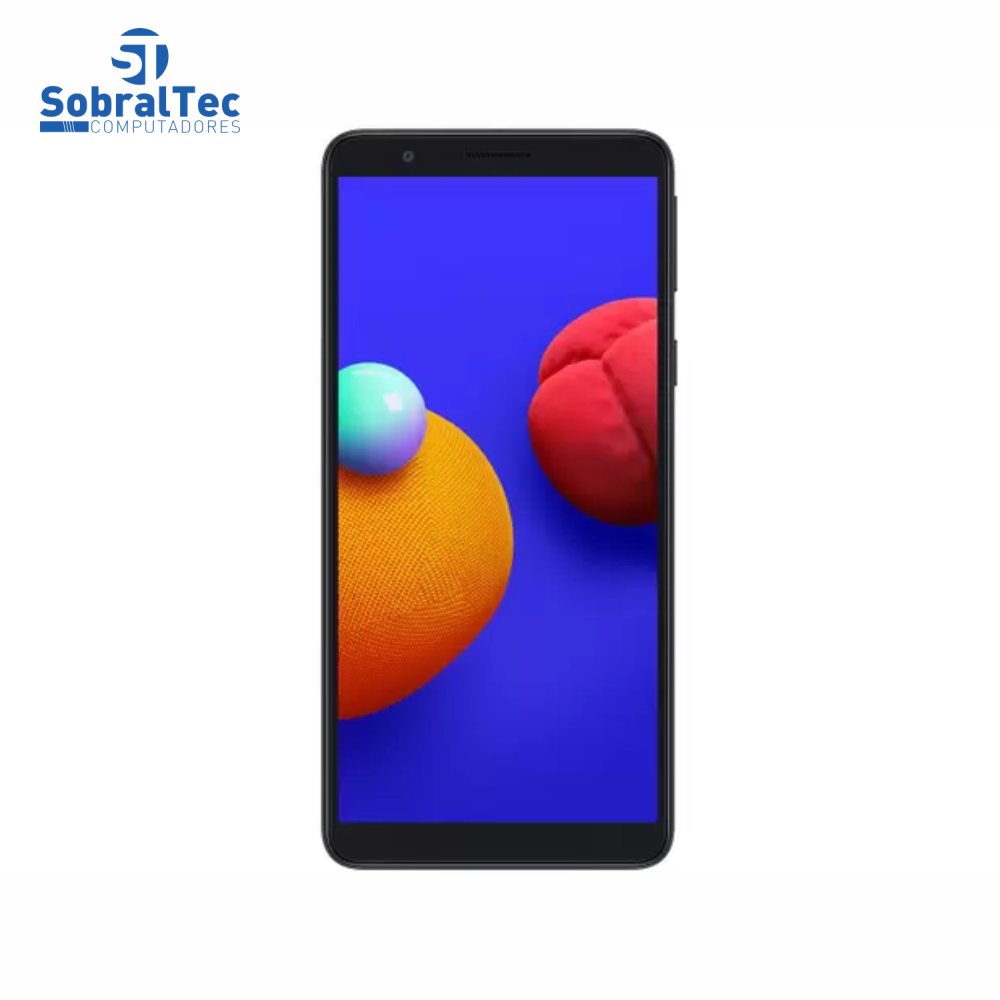 Smartphone Samsung Galaxy A01 Core 16GB Preto Quad-Core 2GB RAM Tela 5,3” Câm. 8MP + Selfie 5MP