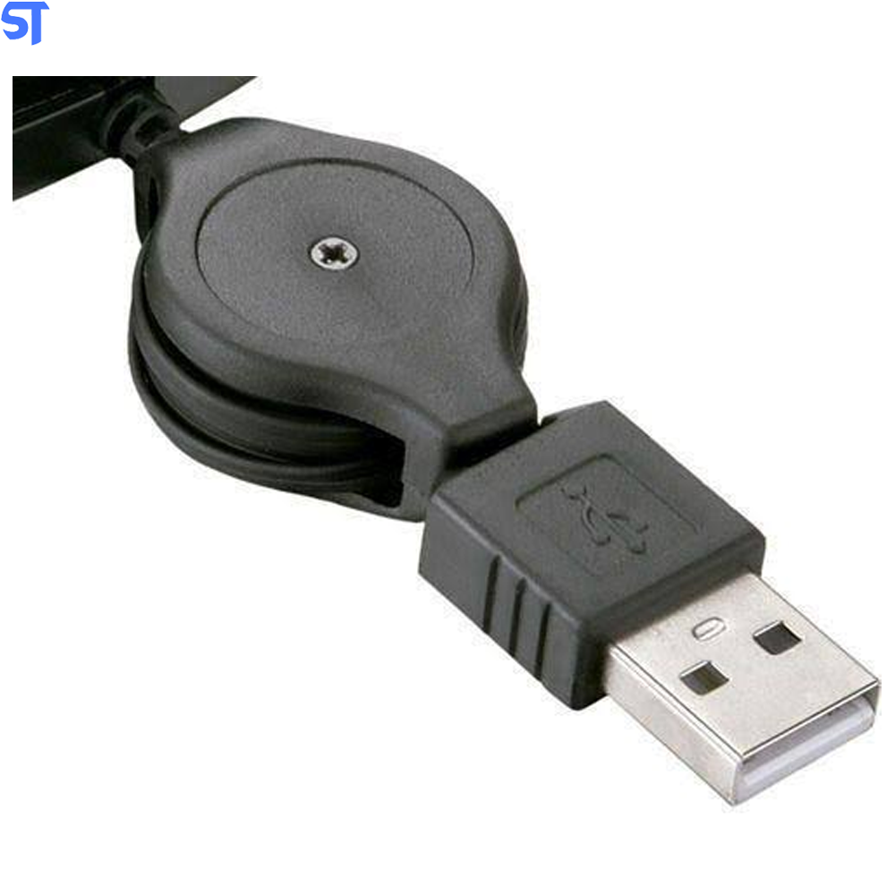 Mouse Retrátil Emborrachado Preto Usb - MO231