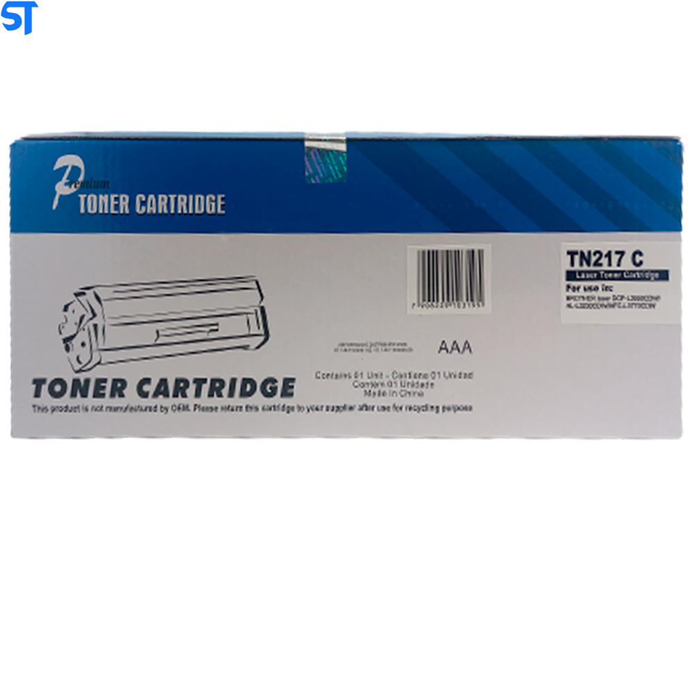 Toner Compatível Brother Tn217 Cyano L3210 L3230 L3270 L3290 L3750 L3551