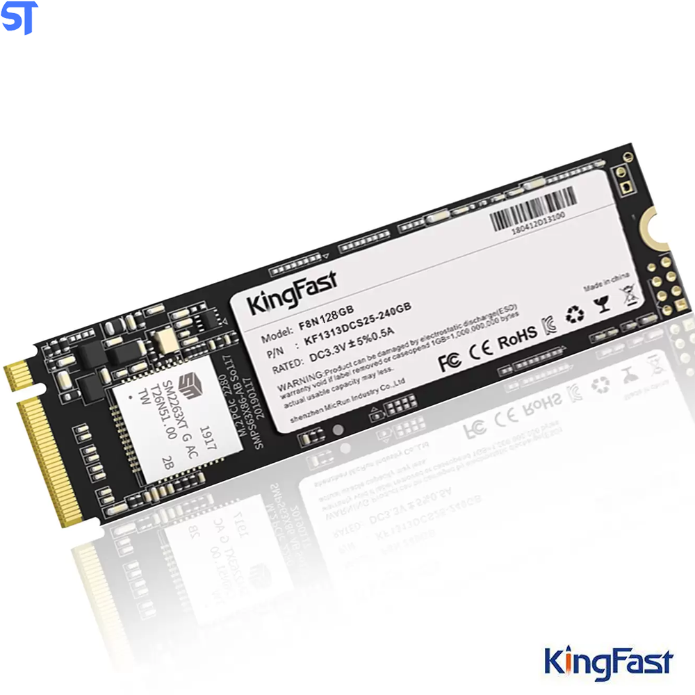 HD SSD M.2 KingFast 128Gb De Armazenamento 2100Mb/s De Leitura E 1700Mb/s De Escrita