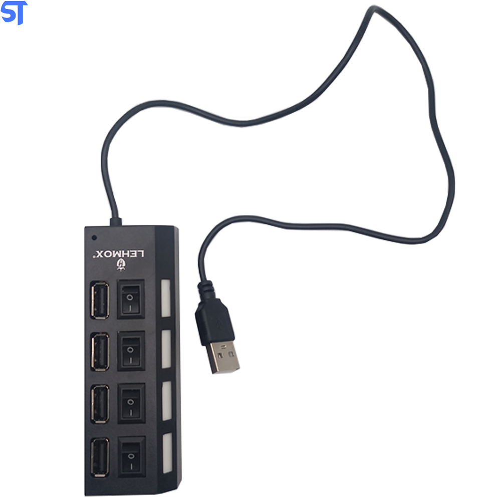 Hub Usb 2.0 Com 4 Portas Led Com Interruptor LEHMOX