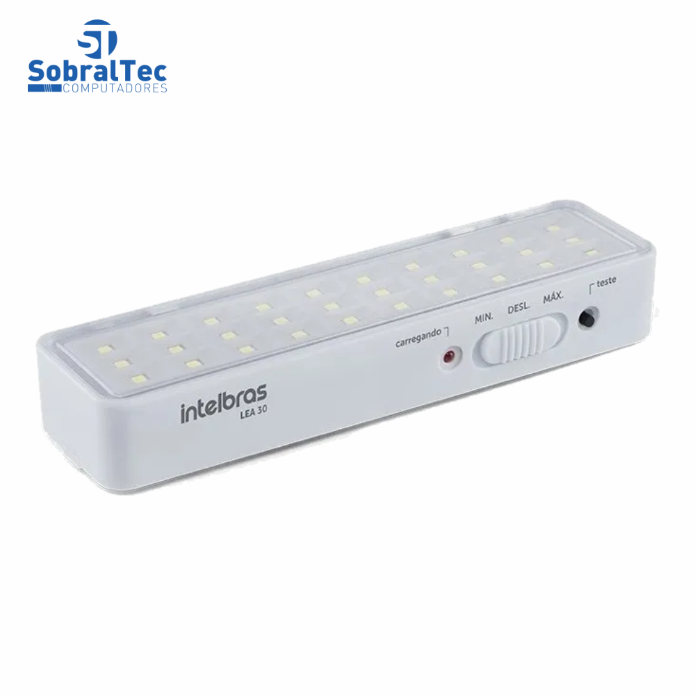 Luminária De Led Intelbras LEA 30 Bivolt 30 Leds Luz De Emergência Autônoma