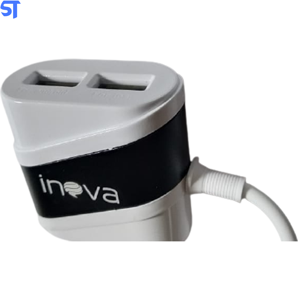 Carregador Inteligente Inova V8 Branco Com Preto - CAR-G5191