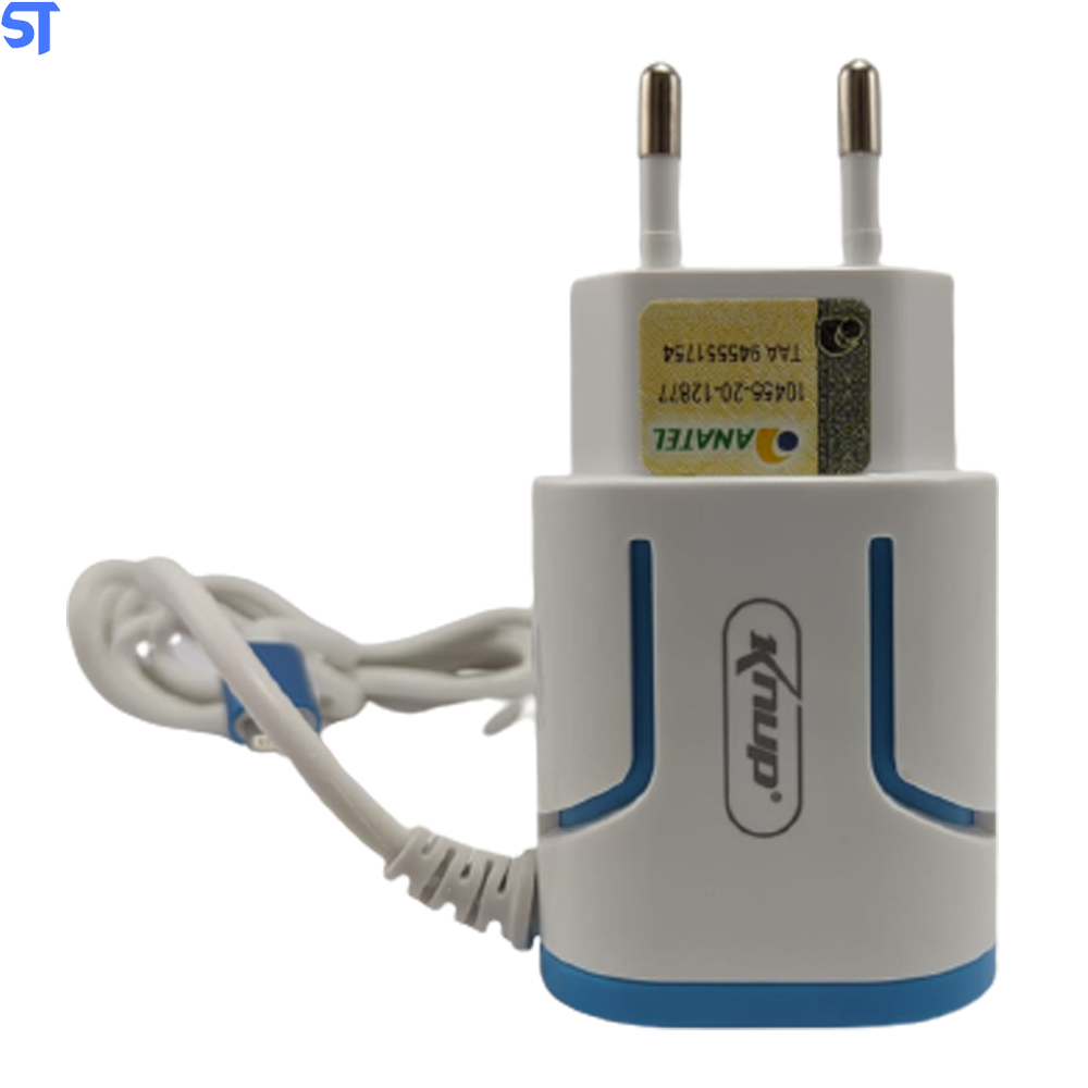Carregador de Celular Lightning  Iphone + 2 USB 3.1A KP-IC008 - Knup