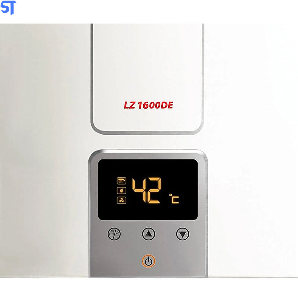 Aquecedor de Água a Gás LZ 1600DE Digital Lorenzetti 15 Litros /Minuto,  Inox