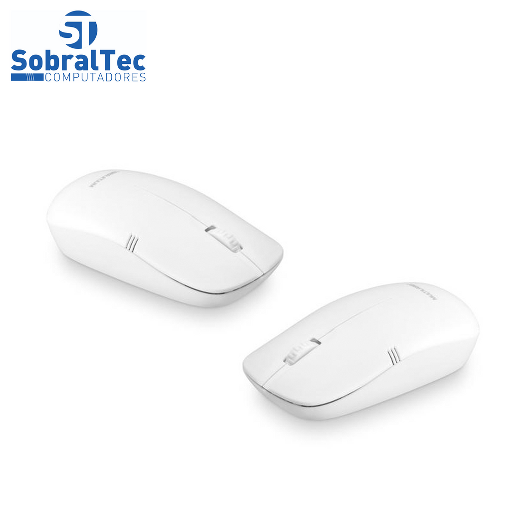 Mouse Sem Fio Multilaser, Branco - MO286