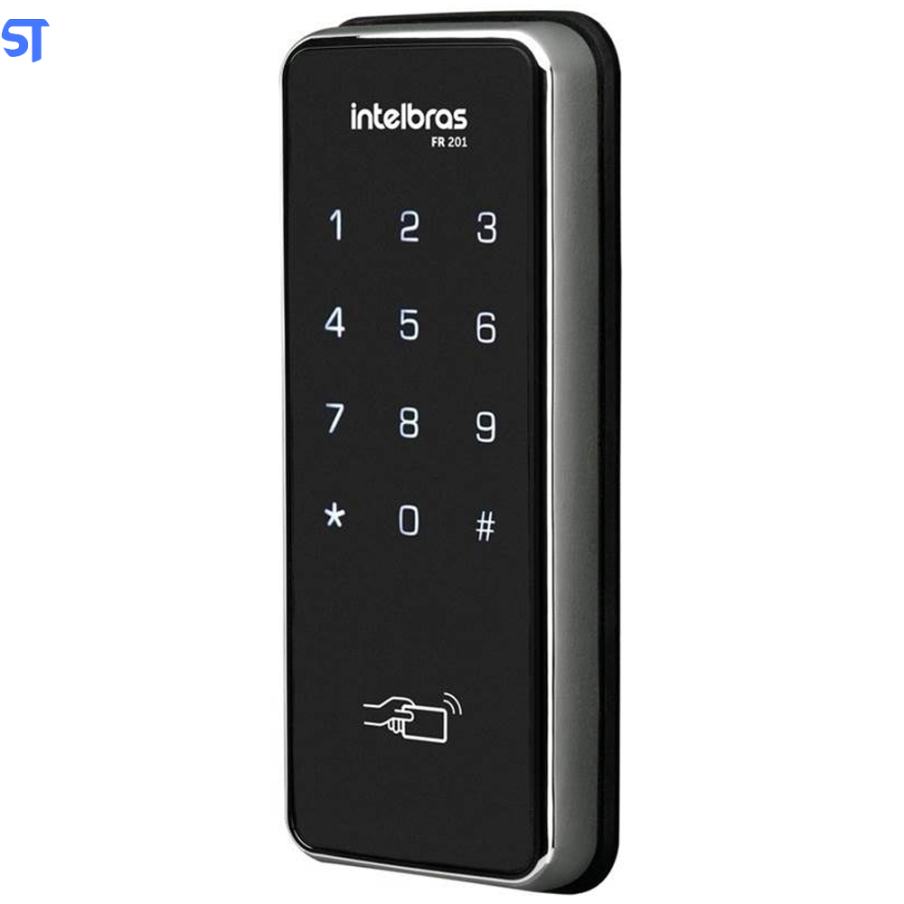 Fechadura Digital FR 201 Preto e Cinza Intelbras