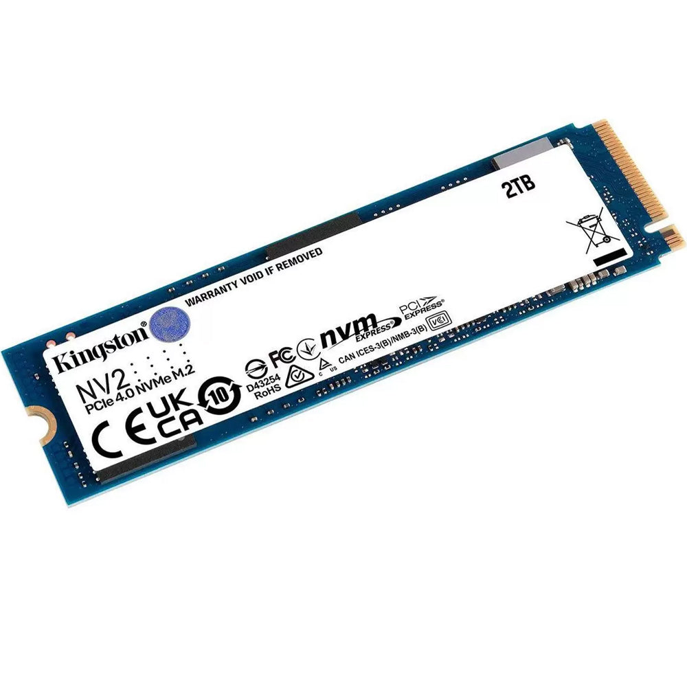 SSD M.2 Kingston NV2 2TB / NVMe PCIe 4.0 x4, Gen4- (SNV2S/2000G) Leitura 3500MB/s, Gravação 1300MB/s - SNV2S/2000G+