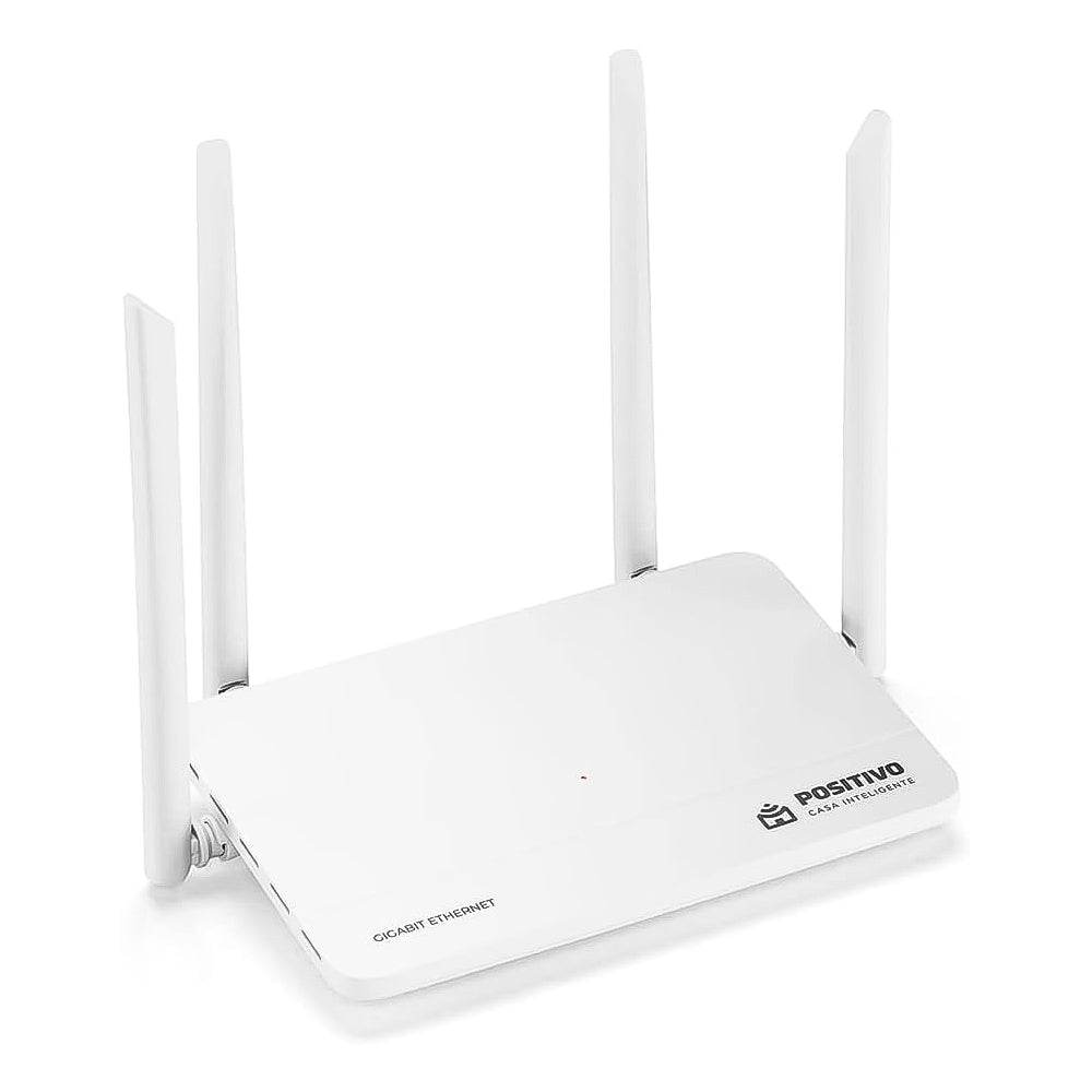 Roteador Smart  Mesh Fast Ethernet Positivo Casa Inteligente Cobertura 200m², Beamforming, Suporta Até 64 Dispositivos