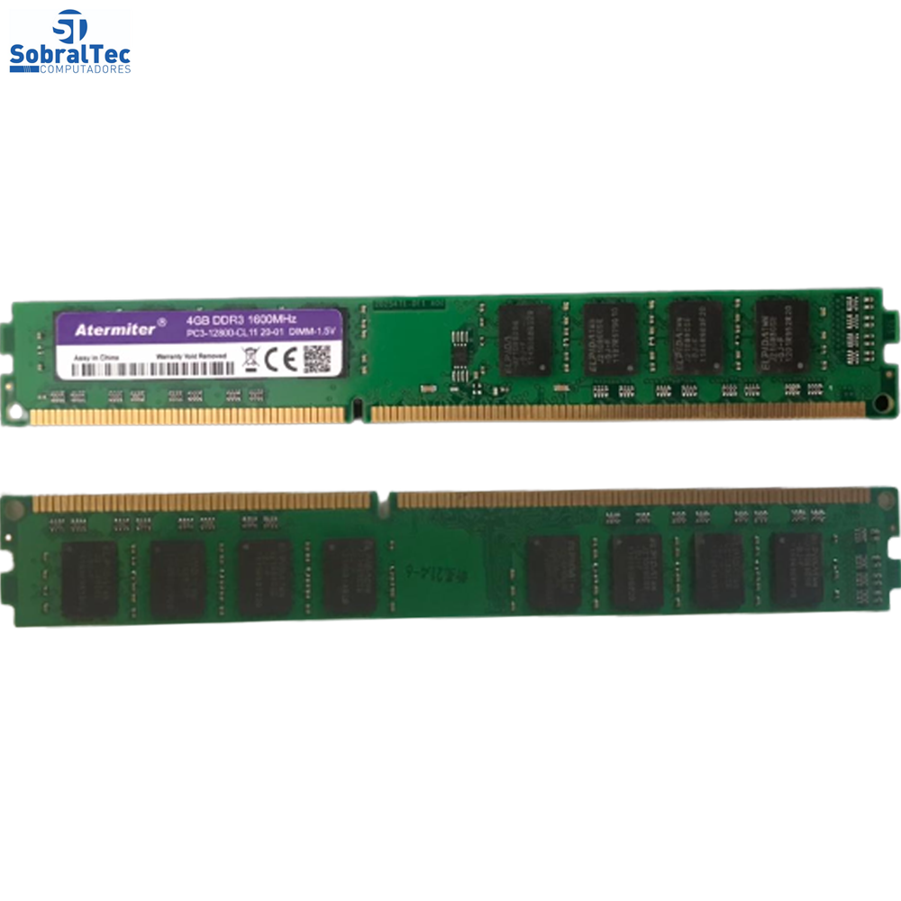 Memoria Ram Desktop DDR3 4GB 1600MHz Atermiter  - PC3 12800-CL11 20-01