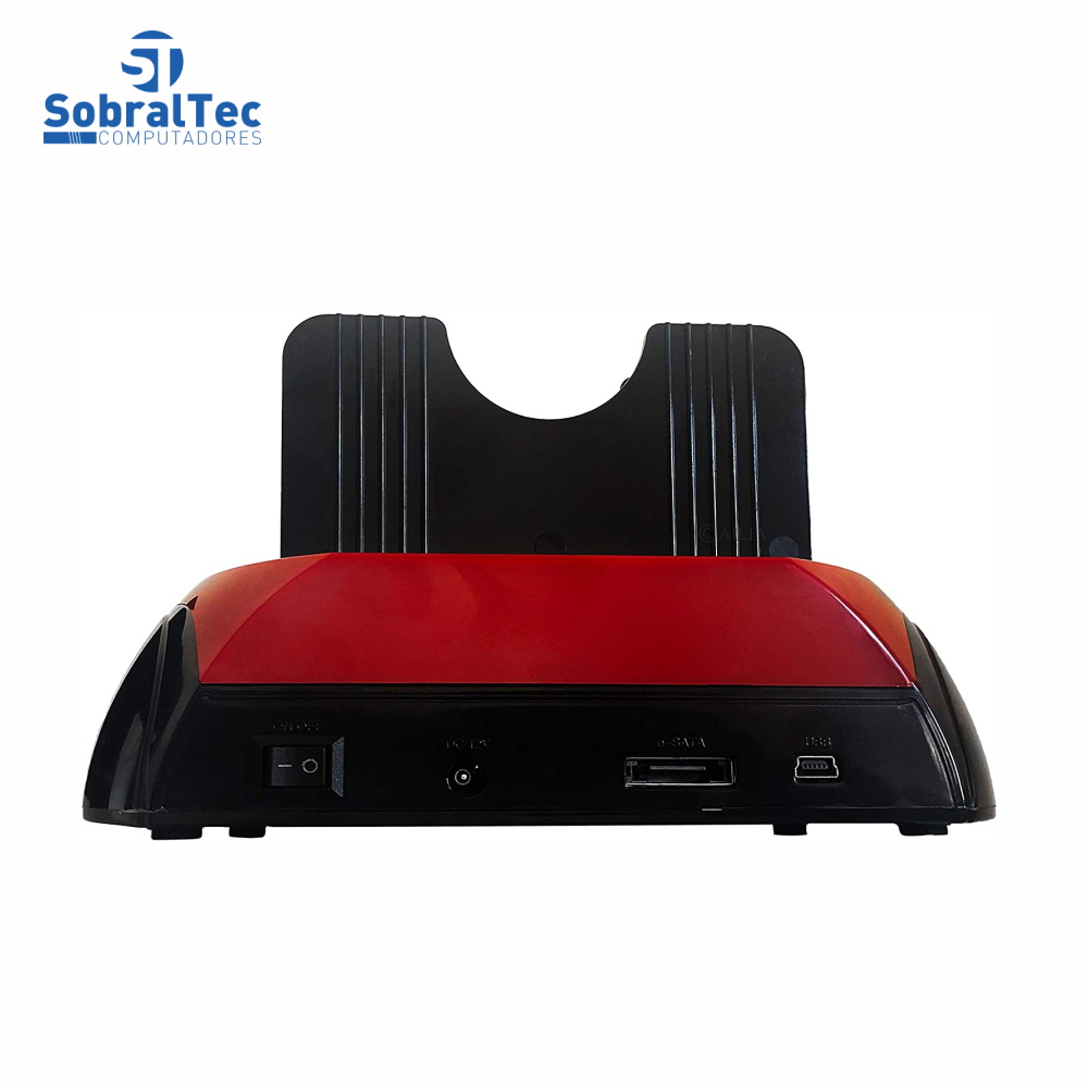 Docking Station Unidade De Disco Rígido Interno Duplo Caso HDD Enclosure Sata Para 2,5 