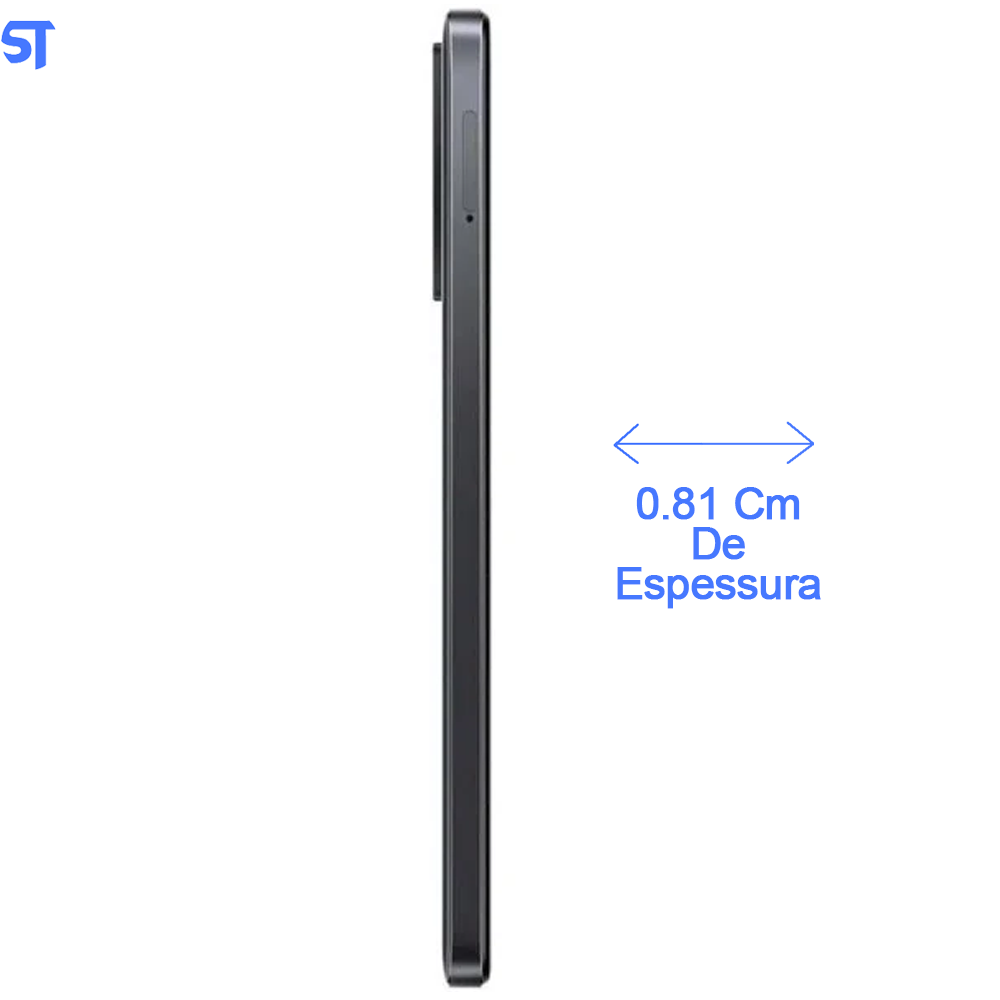 Smartphone Xiaomi Redmi Note 11 -128GB / 6GB RAM / Dual Sim / Tela 6.6" / Câmeras 50MP + 8MP e 16MP - Preto