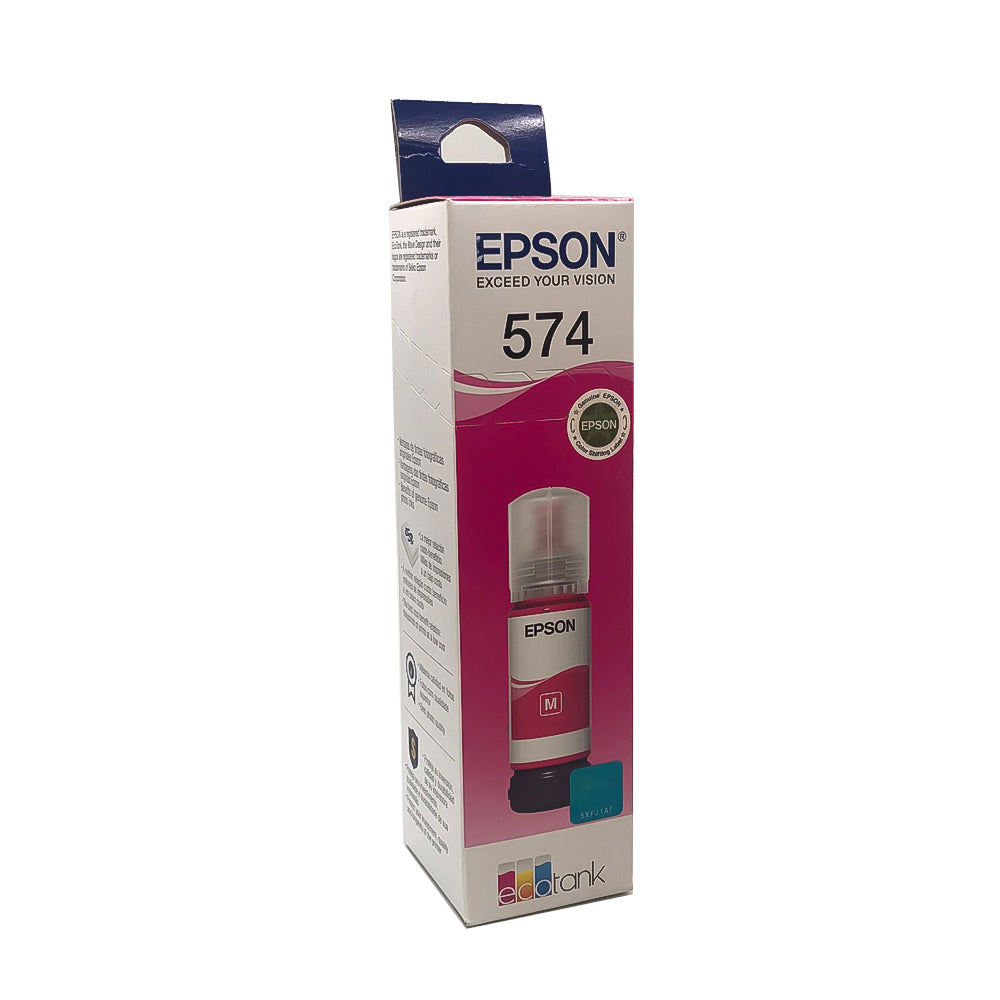 Refil de Tinta Epson 574 Magenta M 70ml Original T574120 para EcoTank L8050/ L18050