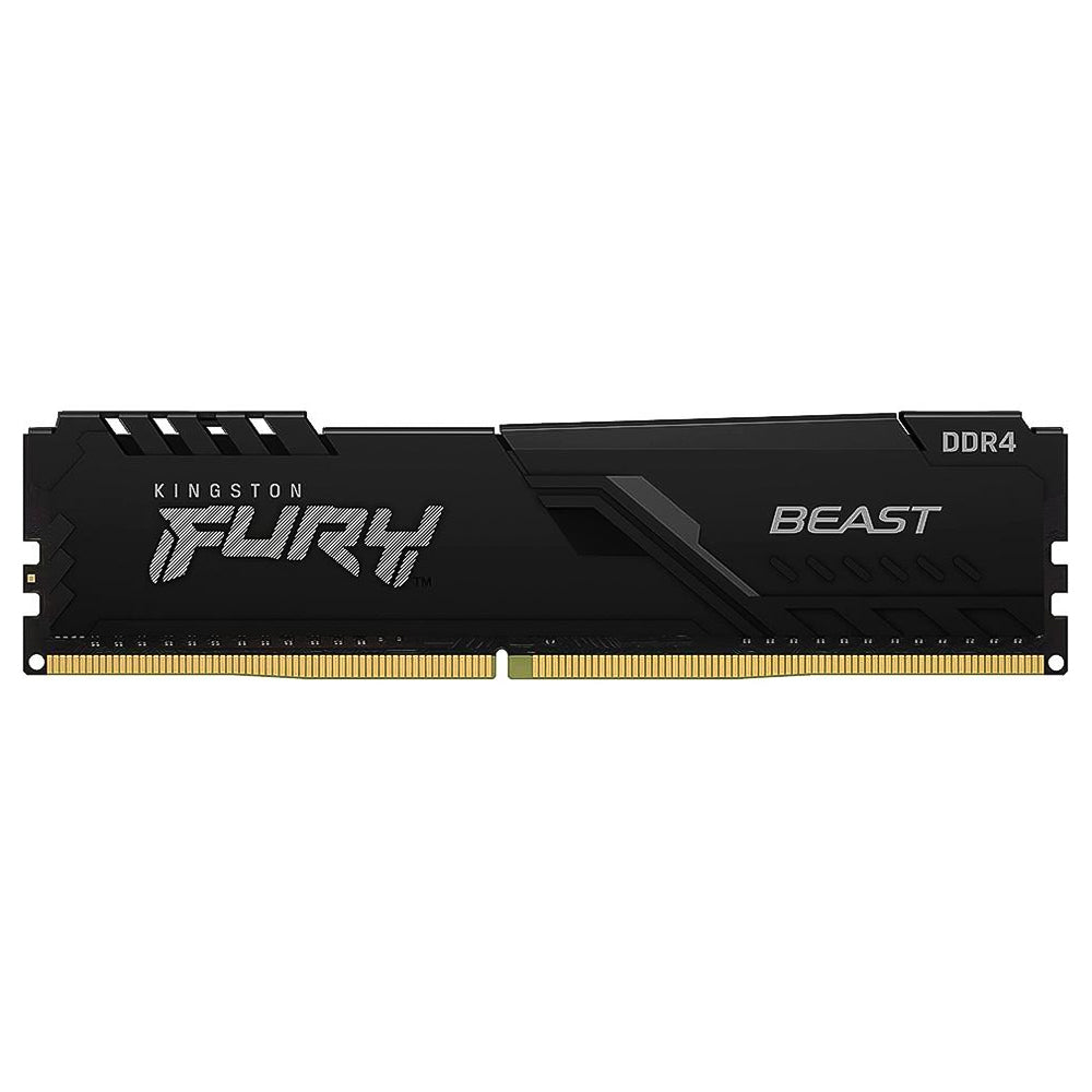 Memória Kingston Fury Beast, 16GB (2x8GB), 3200MHz, DDR4, CL16, Preto - KF432C16BBK2/16