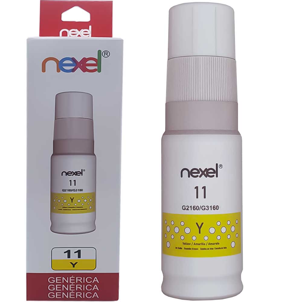 Refil De Tinta Compativel Canon Nexel Amarelo Y11 G2160/G3160 70Ml