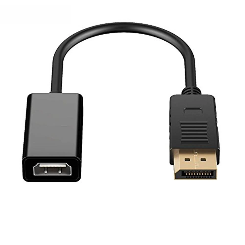 Conversor de cabo Display Port 1080P Macho Para HDMI Fêmea