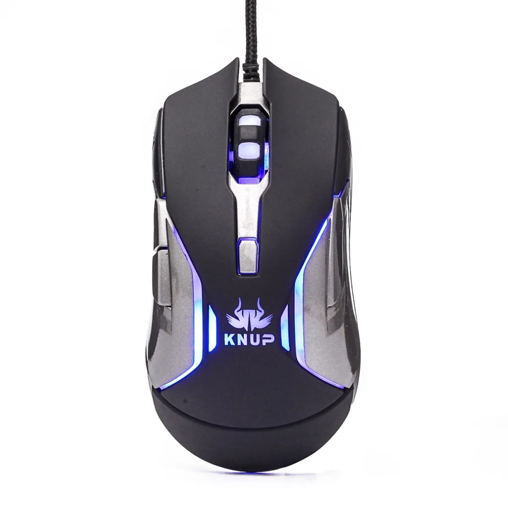 Mouse Gamer Usb 6D 6 Botões 3200Dpi de Resolução Knup KP-V34