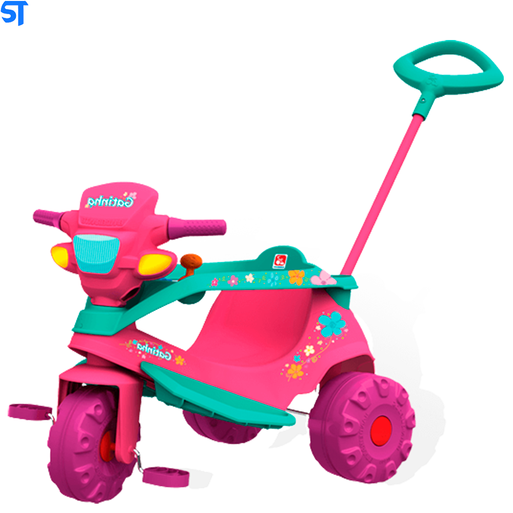 Triciclo Infantil Bandeirante Velo Baby - Rosa