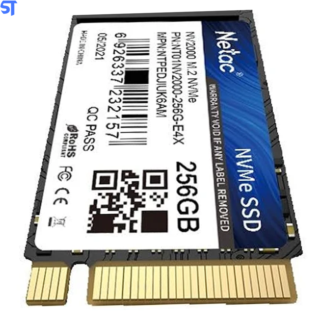 SSD M.2 NVME 256GB Netac  2500Mb/s Leitura 2100Mb/s Escrita