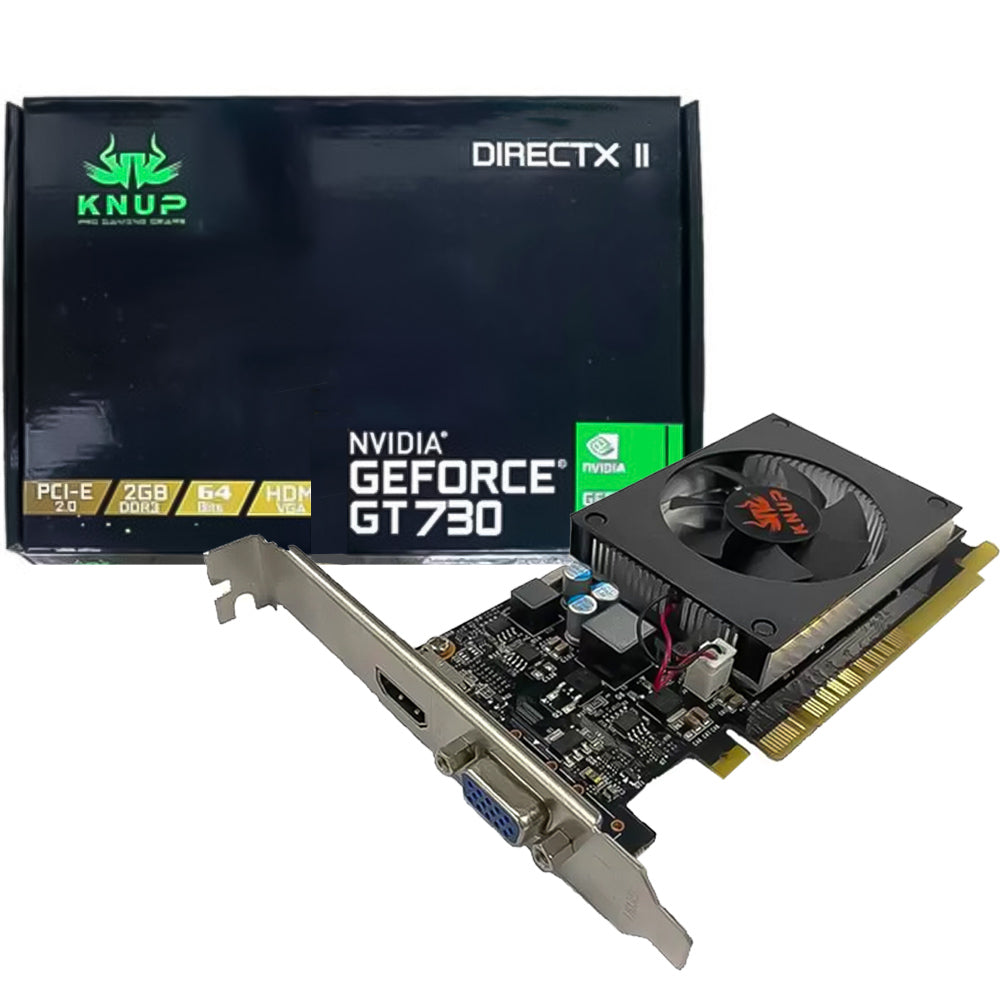Placa de Video GT730 Nvidia GeForce 2GB DDR3 64Bit KNUP - KP-GT730/BB