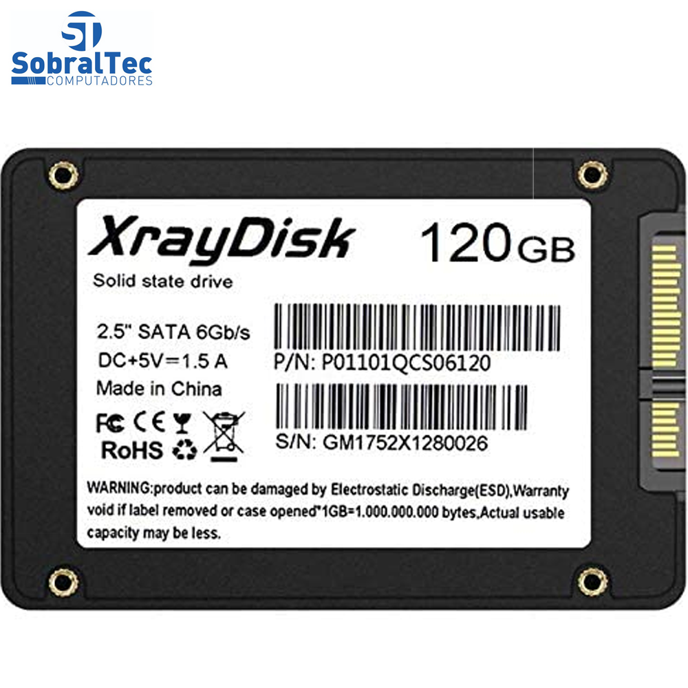 HD SSD 120Gb Sata3 Xraydisk Black P01101TCS06120