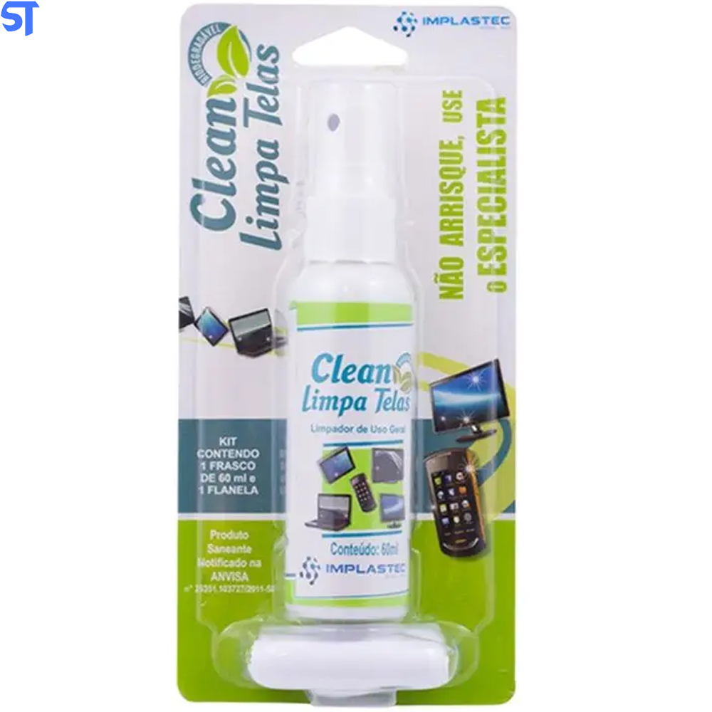 Clean Limpa Telas 60ml Implastec