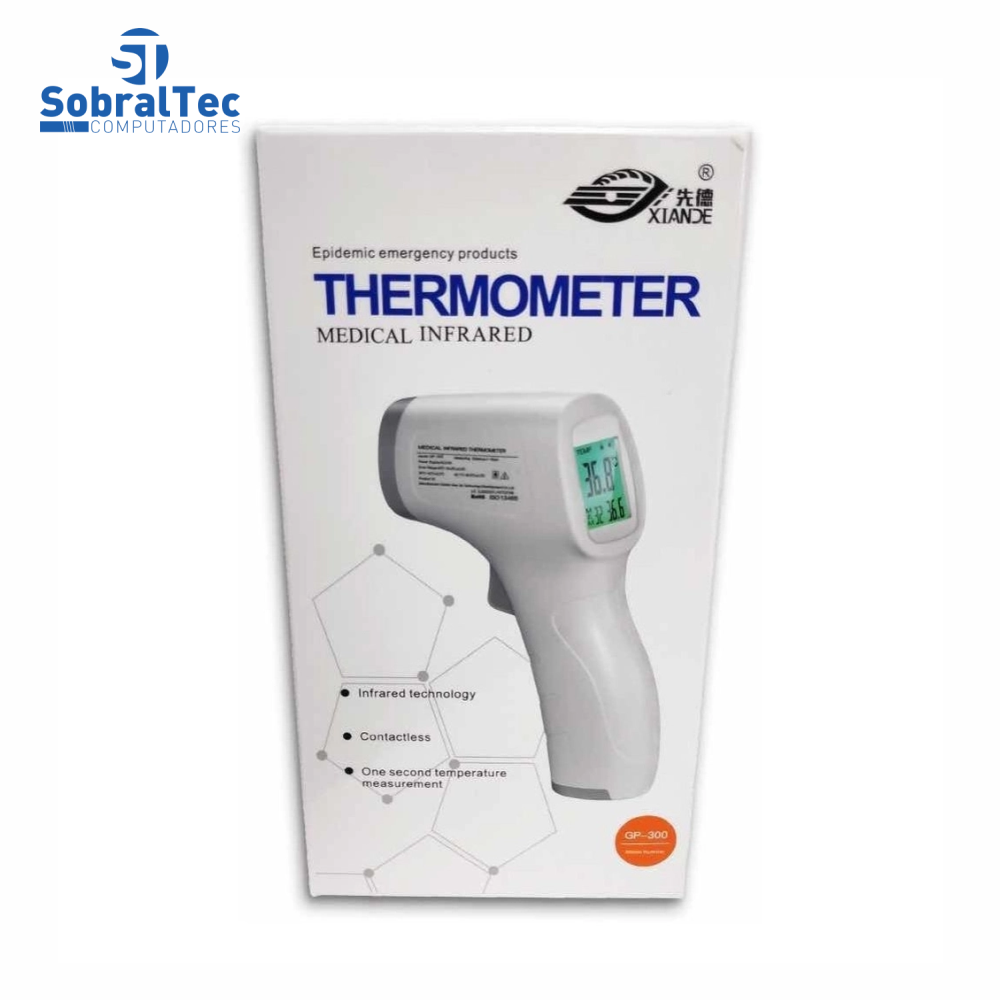 Termômetro Digital Infravermelho Sem Contato Testa GP-300