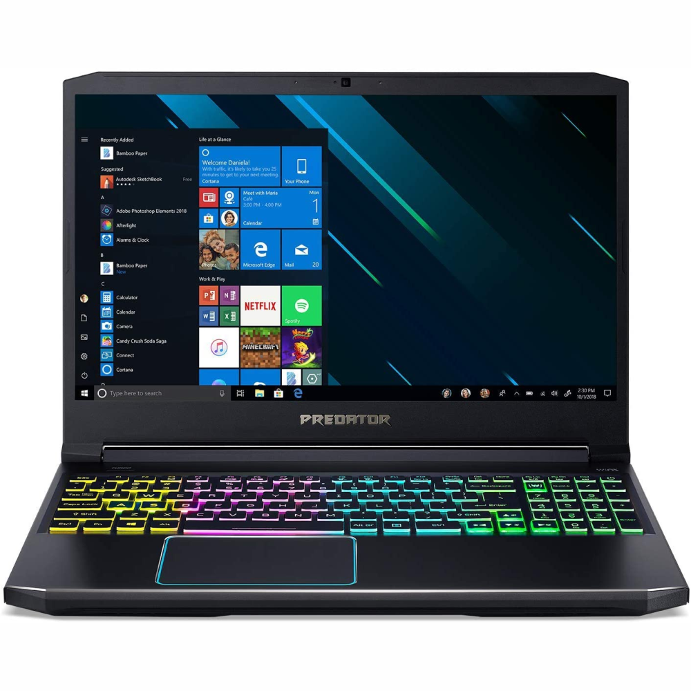 Notebook Gamer Acer®, Intel® Core™ i7 9750H, 16GB, 1TB HD + SSD 128 GB, Tela de 15,6