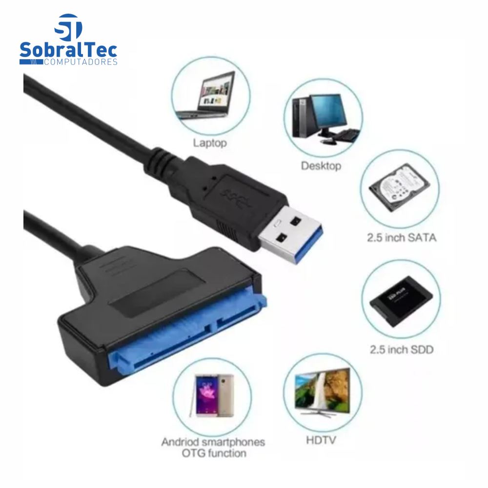 Cabo Adaptador USB 3.0 Para SATA III
