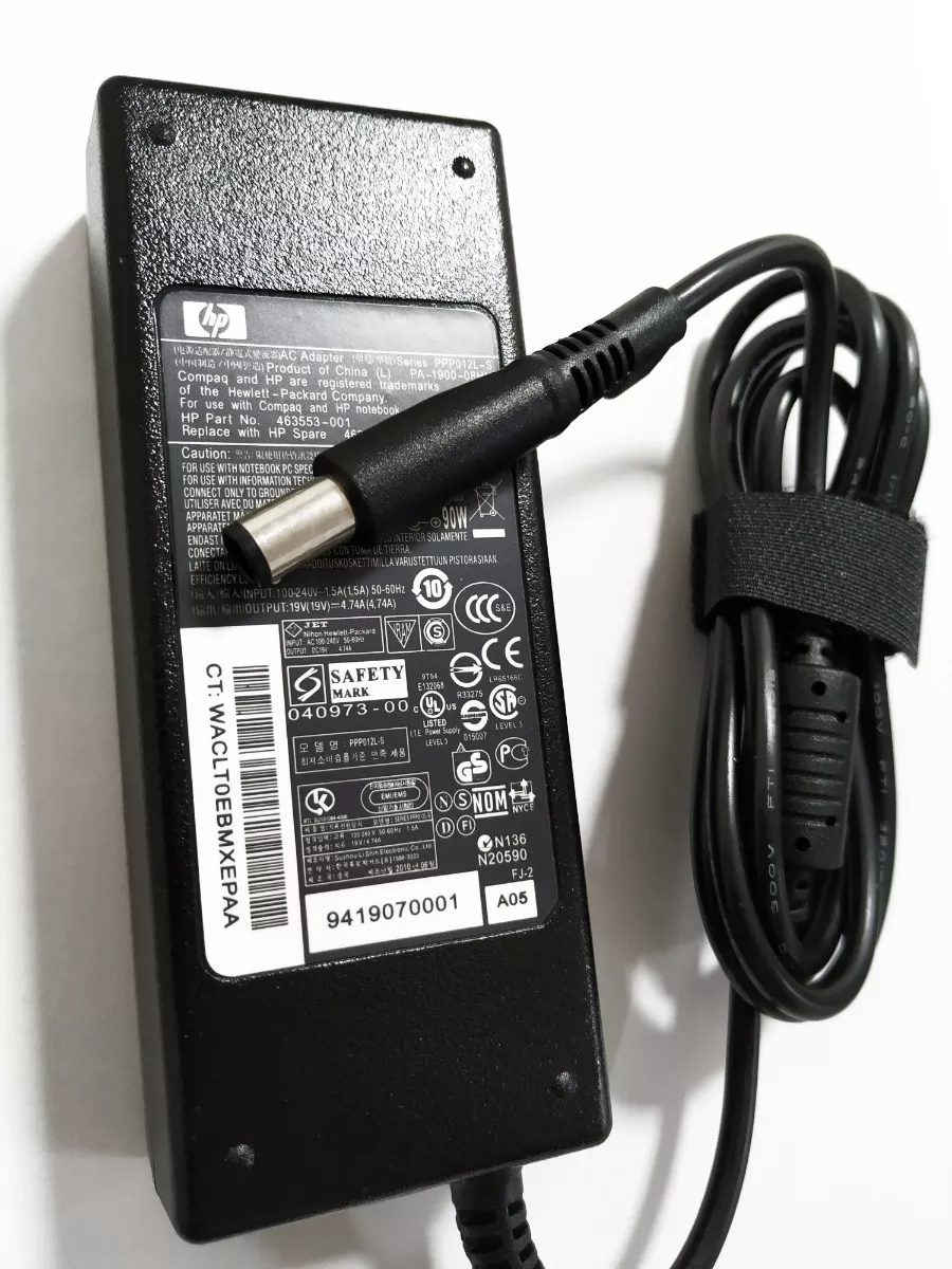 Fonte Notebook Hp 19,5v 4,74a 90w-PA1900 N136 -Pino Grosso