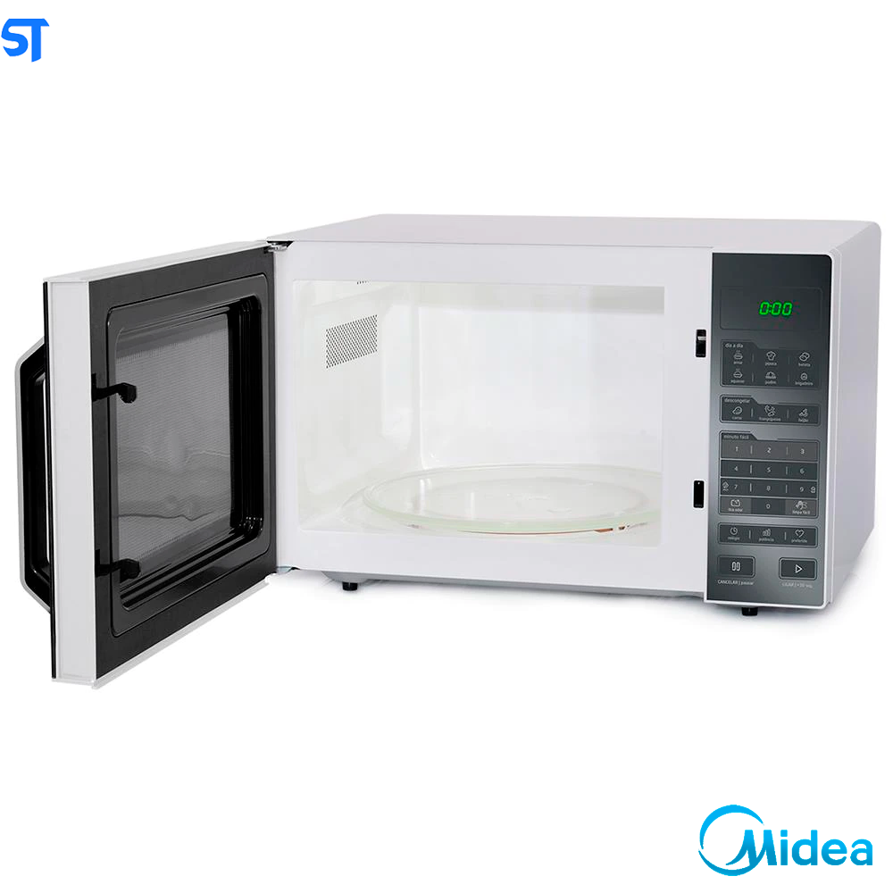 Forno Micro-Ondas 35L Branco Espelhado Midea 220V MXSA35E2