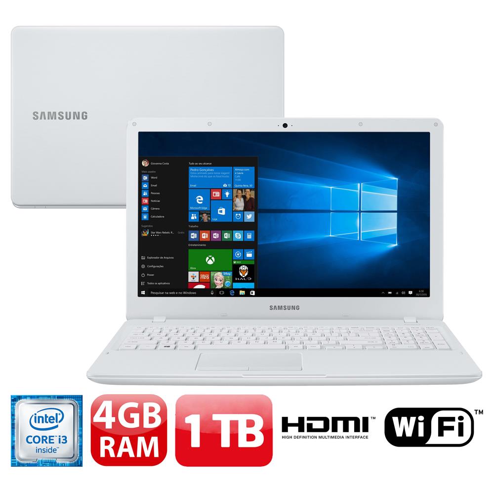 Notebook Samsung i3- Memória Ram 4GB- Hd 1TB Tela Full HD 15.6” Essentials E34-Semi Novo