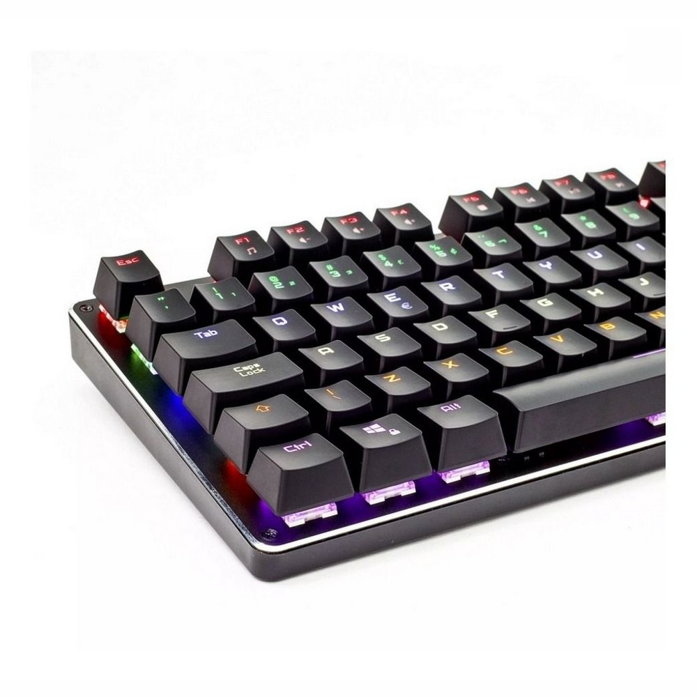 Teclado Gamer Mecânico Anti-Ghosting Led Backlight Corpo Em Metal Kp-2051