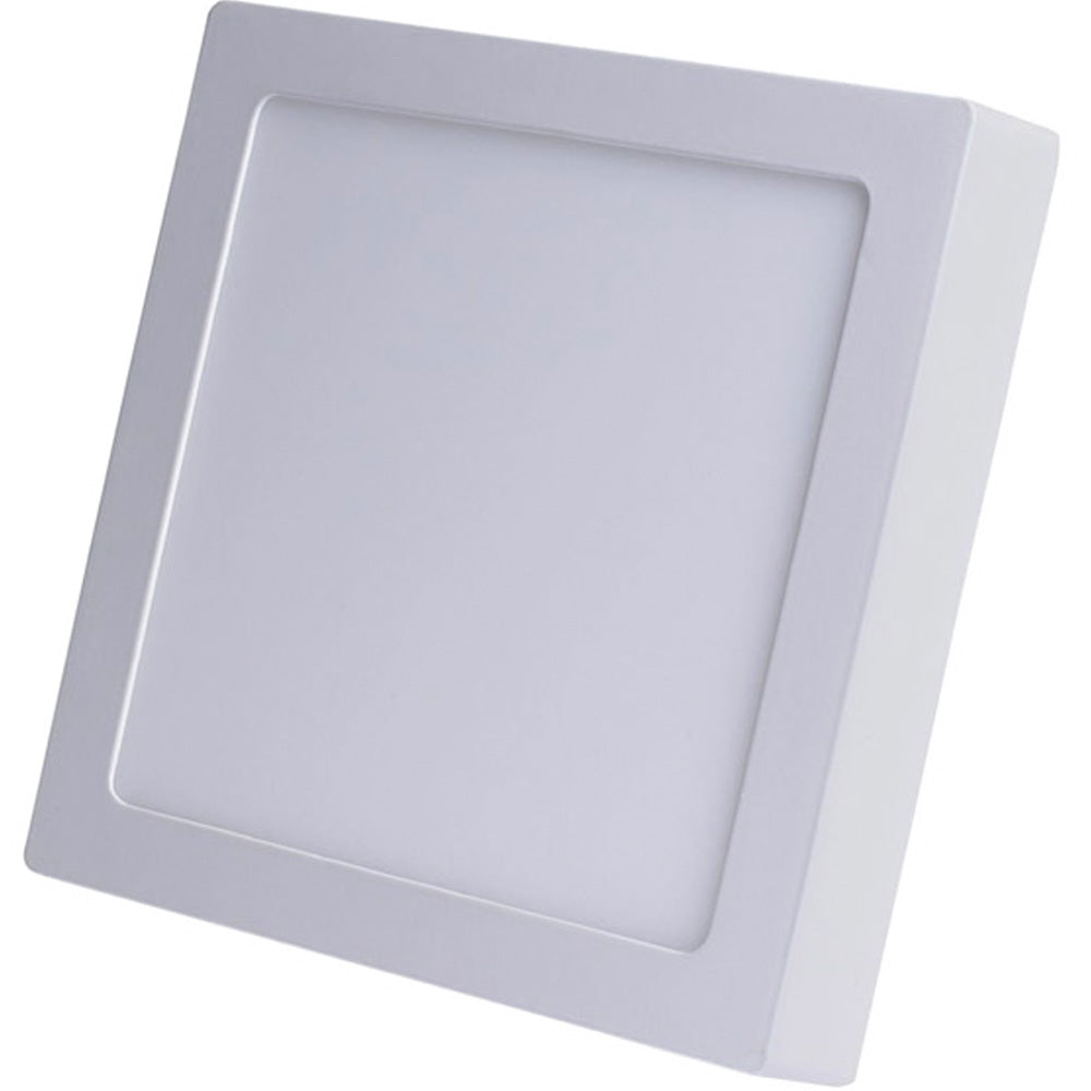 Painel de Sobrepor LED Avant 18W Bivolt, Quadrado, 20,5 x 20,5 cm, 6500K BrancoV AI Aluminio