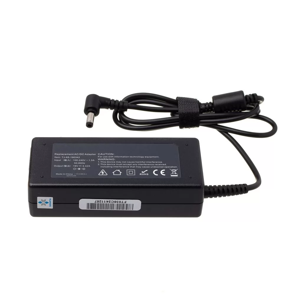 Fonte Para Notebook 19V 3.42A Positivo Toshiba Asus Acer LG  65W 5.5x2.5mm PO-01