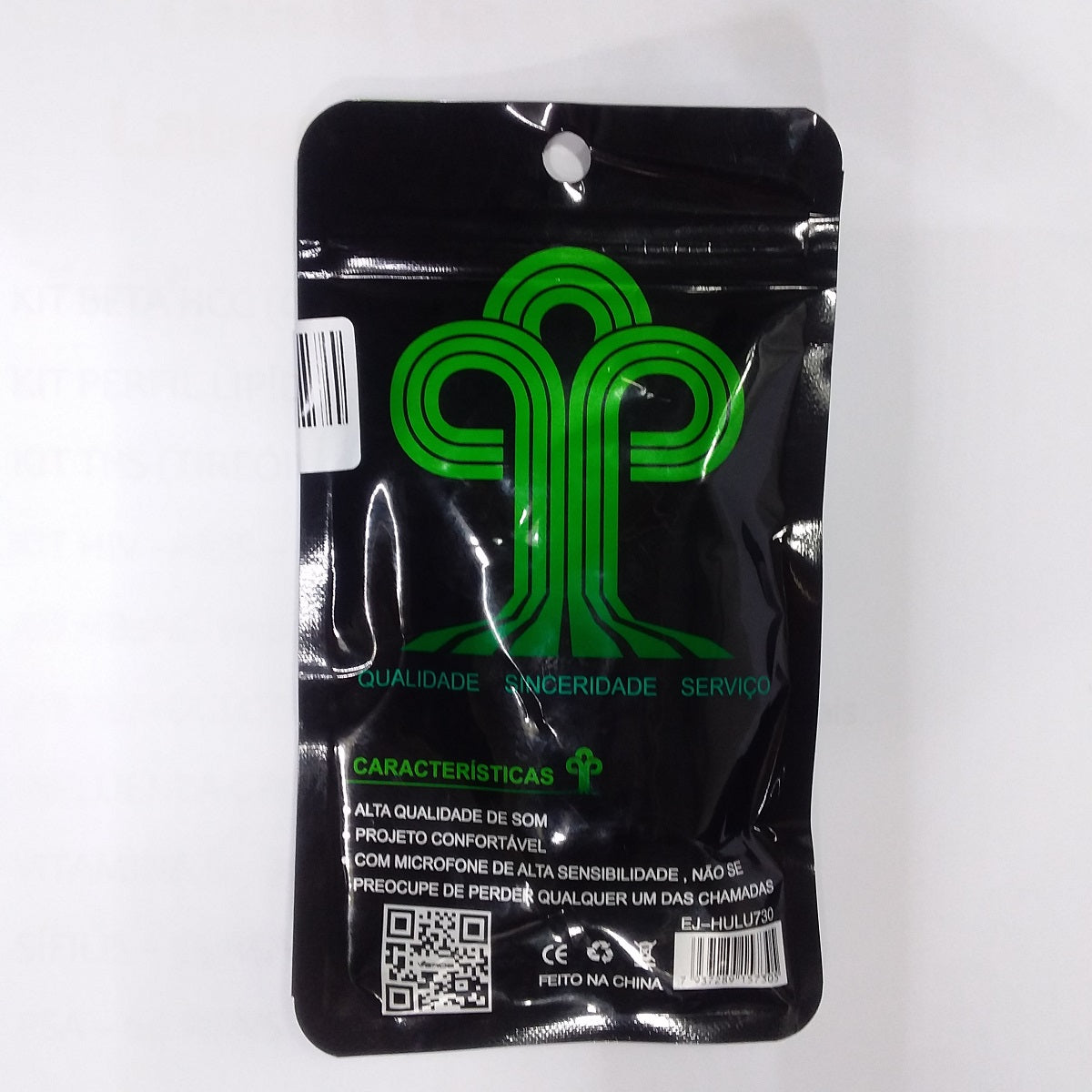 Fone de Ouvido Alta Qualidade Conforto Compacto Verde