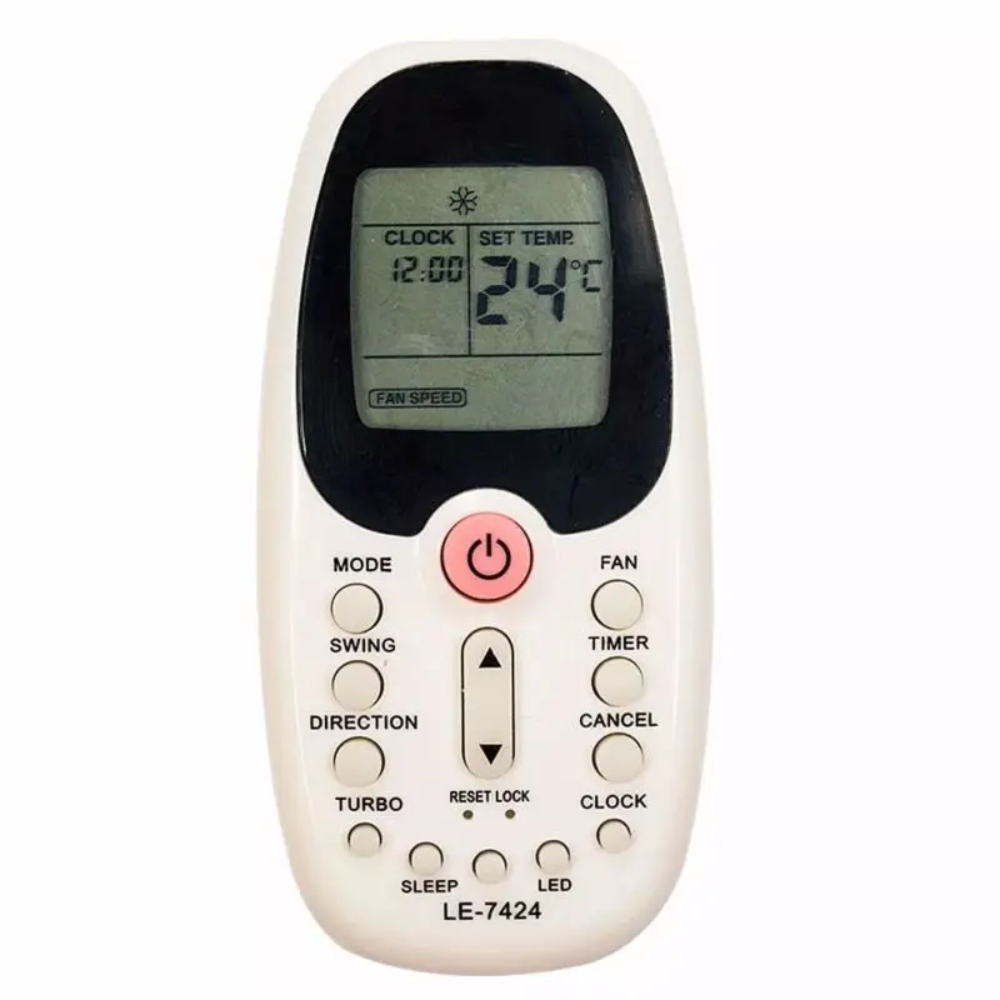 Controle Remoto Universal De Ar Condicionado Até 8 Metros Lelong Le-7424