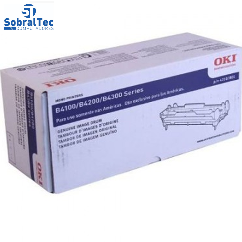 Cilindro De Imagem OKI B4100/B4200/B4300 - P/N 42102801