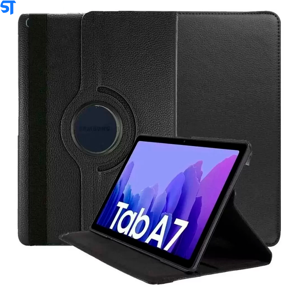 Capa Rotatória Preta Para Tablet A7 T500