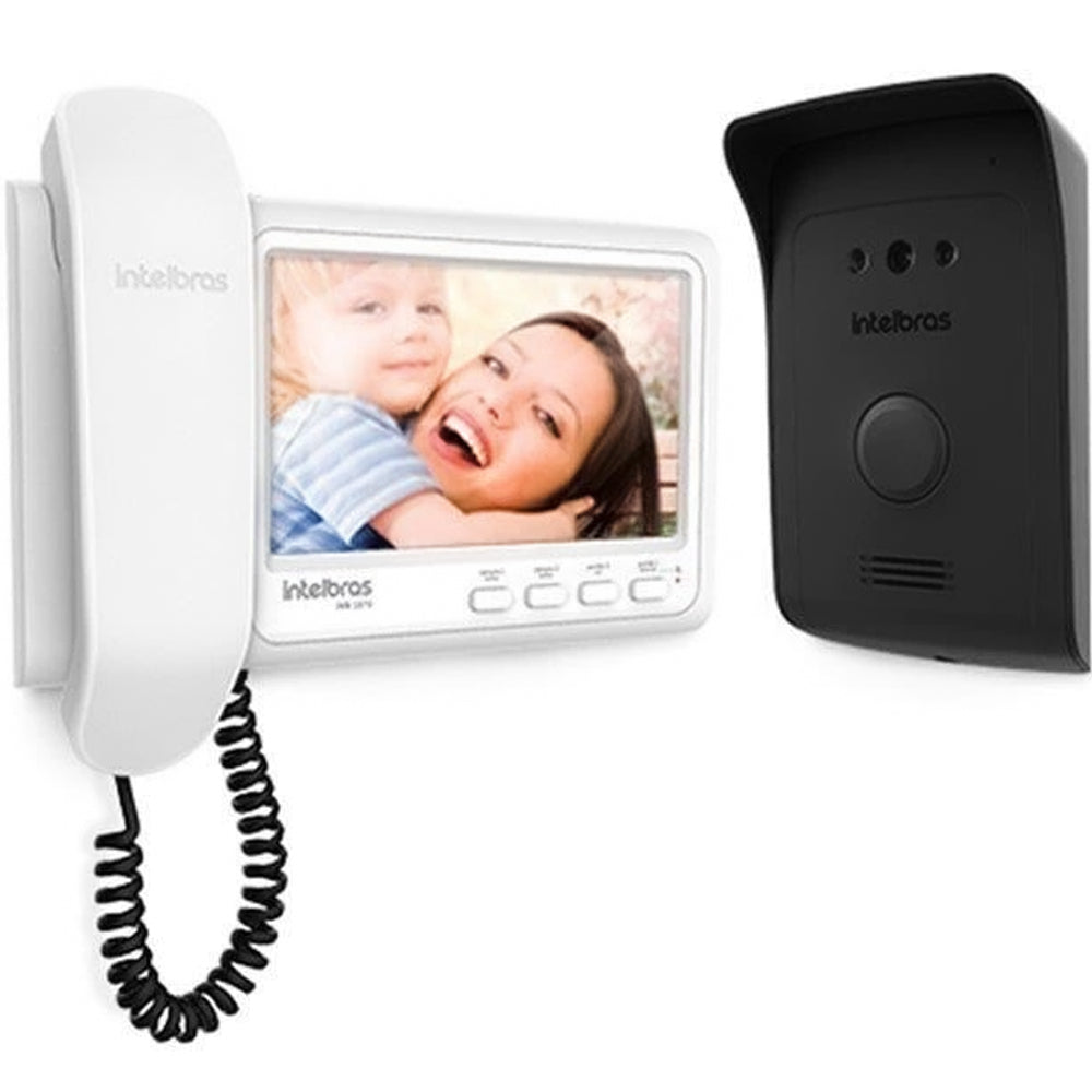 Vídeo Porteiro Intelbras IV 1070HS com Monofone LCD 7" Branco