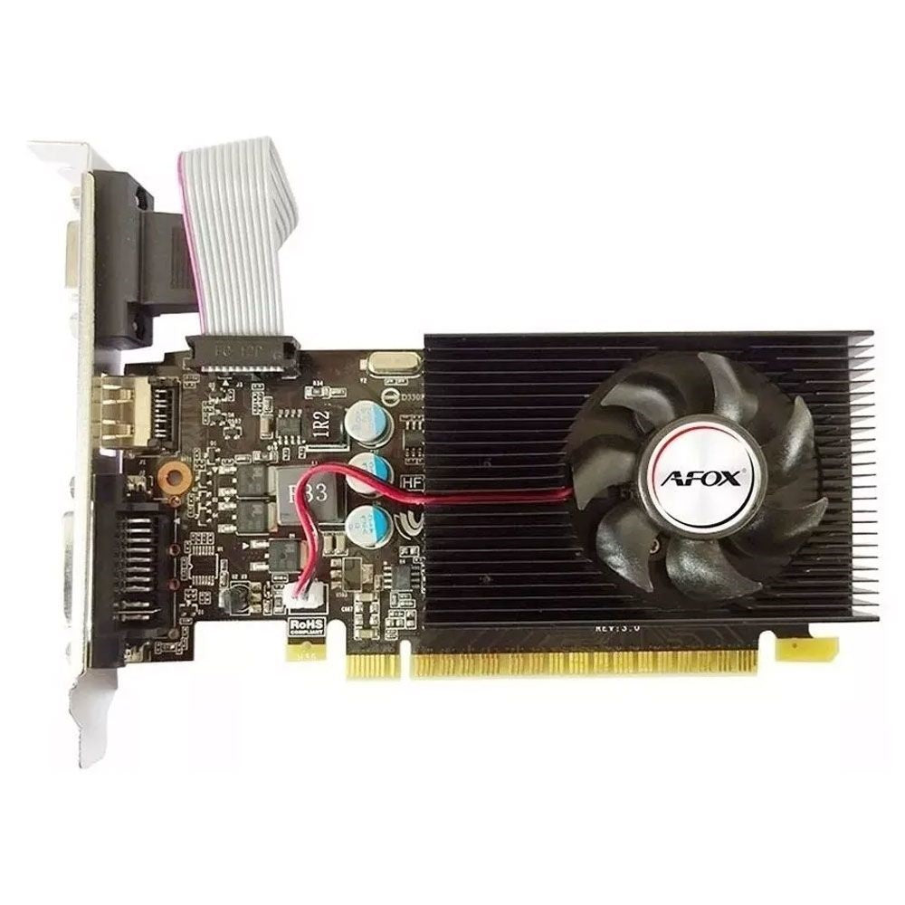Placa de Vídeo Afox Radeon R5-230 2GB DDR3-64BIT-Hdmi- Dvi- Vga -AFR5230-2048D3L2