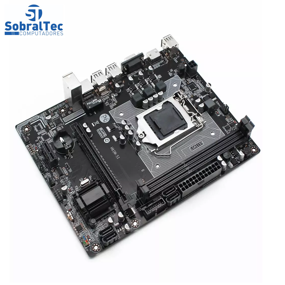 Placa Mãe H61M-S1 Lga 1155 Ddr3 Intel i3 i5 i7 Machinist Good Luck 7 Store