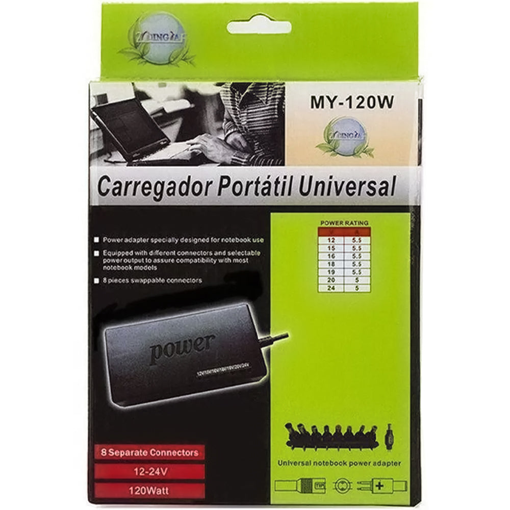 Carregador Portatil Universal Para Notebook LEY-27