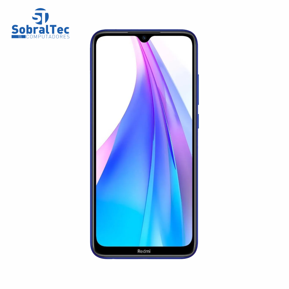 Smartphone Xiaomi Redmi Note 8T Starscape Blue 64GB 4Gb Ram 48MP Tela 6,3" Dual Sim Com Case Protetora M1908C3XG