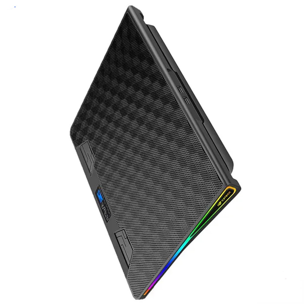 Suporte Base Para Notebook Gamer Led RGB Até 17,3 Gamer C3Tech NBC-510BK