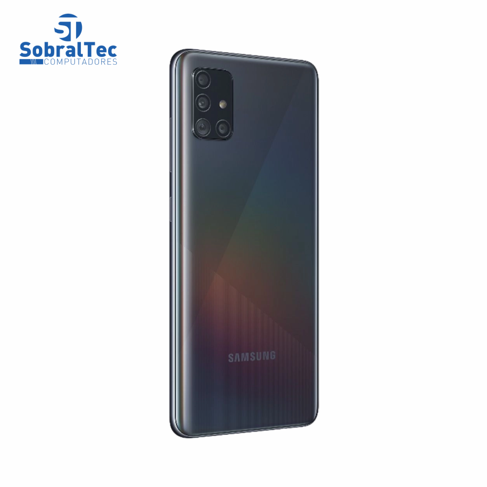 Smartphone Samsung Galaxy A51 128GB Preto 4G - 4GB RAM 6,5” Câm. Quádrupla + Câm. Selfie 32MP