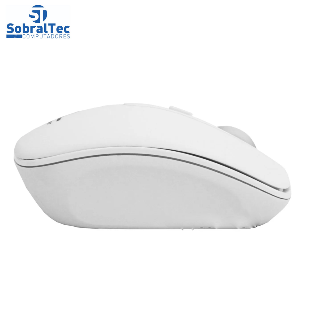 Teclado e Mouse Multilaser Sem Fio 2.4 Ghz Multimídia Slim Usb Branco - TC203