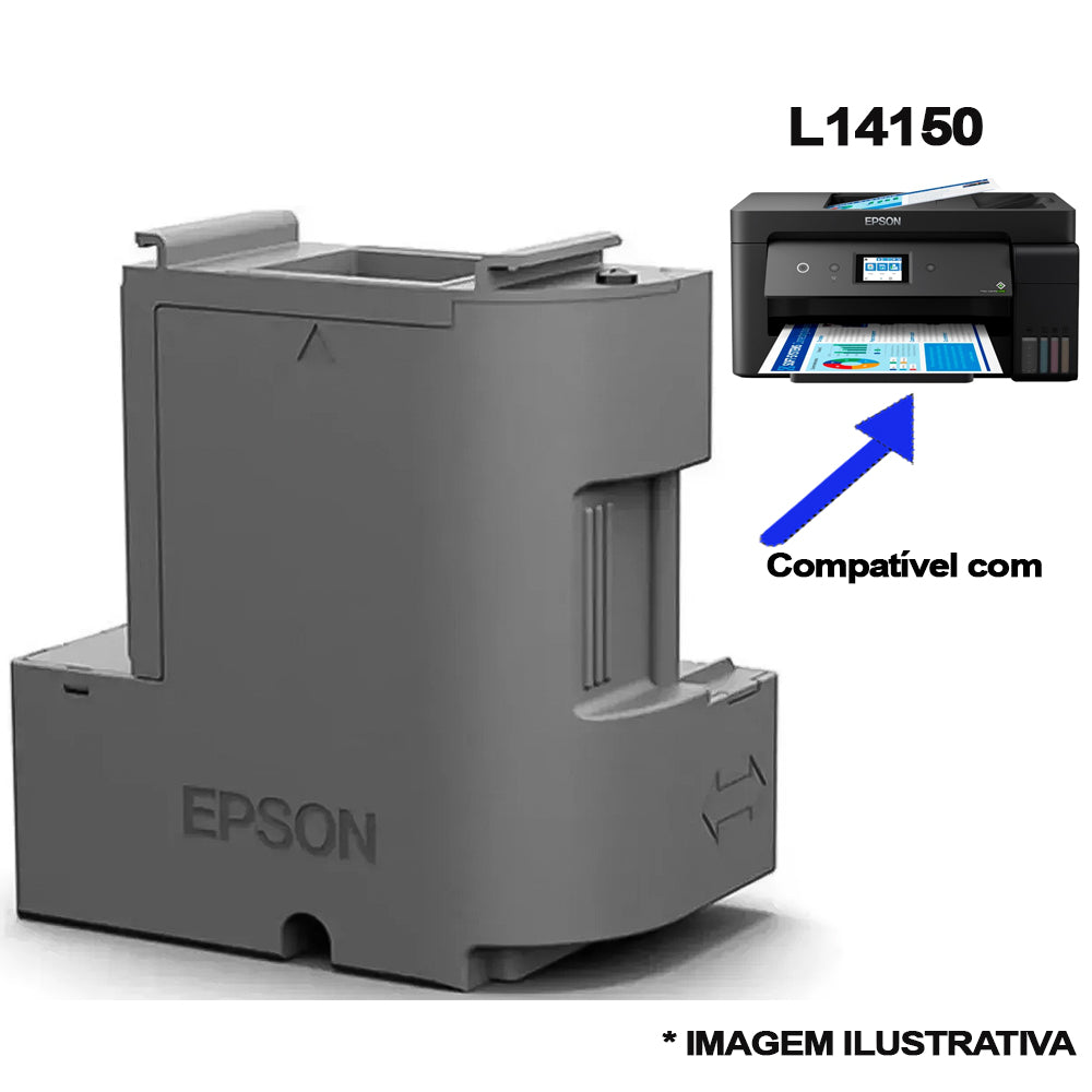 Caixa Tanque De Manutenção Com Chip Para Epson T04D1 L6270 L6290 L14150