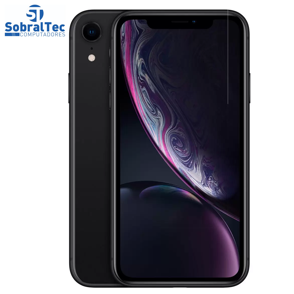 iPhone XR Apple 64GB Preto Tela Liquid Retina HD de 6.1”, iOS, Câmera Traseira 12MP MH6M3BR/A